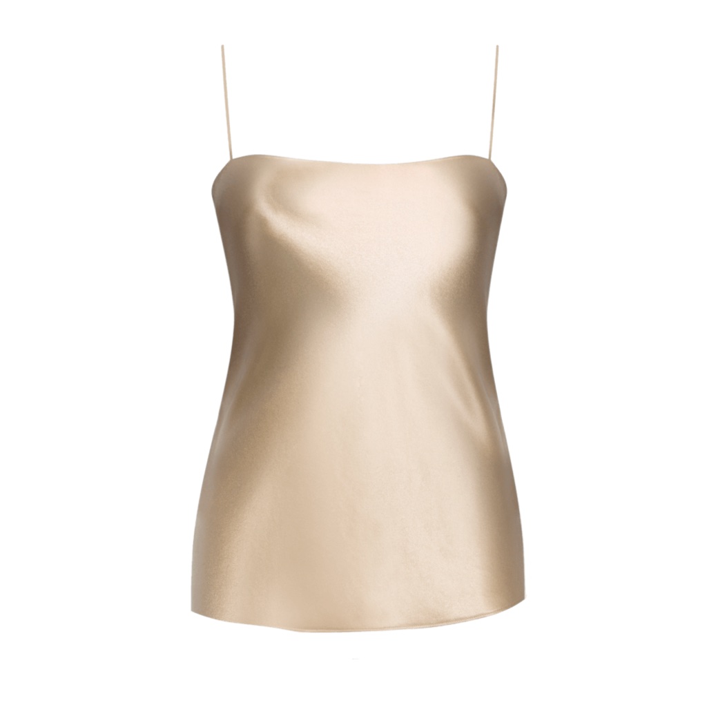 Refine The Rachel Silk Cami Top Sand $292 Like New Sz 2 = Us 4